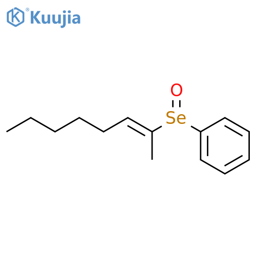 BENZENE, [(1-METHYL-1-HEPTENYL)SELENINYL]- structure