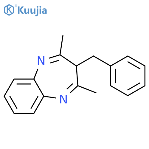 3H-1,5-BENZODIAZEPINE, 2,4-DIMETHYL-3-(PHENYLMETHYL)- structure