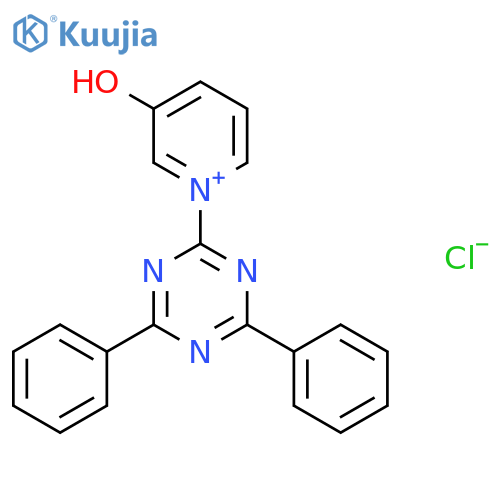 1-(4,6-Diphenyl-1,3,5-triazin-2-yl)-3-hydroxypyridin-1-ium chloride structure