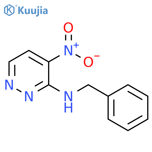 3-Pyridazinamine, 4-nitro-N-(phenylmethyl)- structure