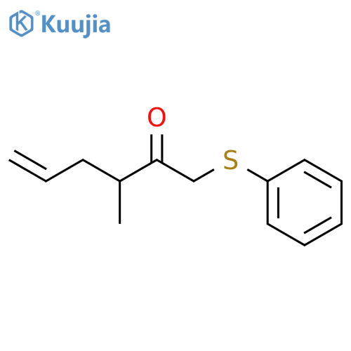5-Hexen-2-one, 3-methyl-1-(phenylthio)- structure
