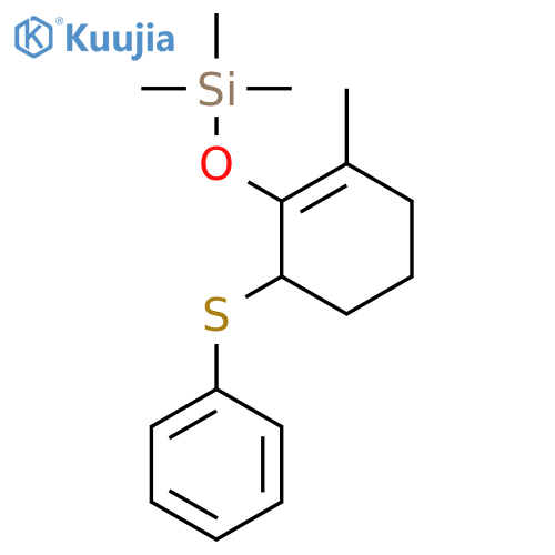 SILANE, TRIMETHYL[[2-METHYL-6-(PHENYLTHIO)-1-CYCLOHEXEN-1-YL]OXY]- structure