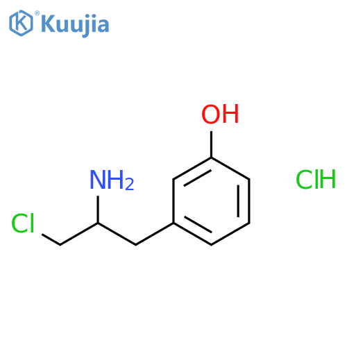 PHENOL, 3-(2-AMINO-3-CHLOROPROPYL)-, HYDROCHLORIDE, (+)- structure