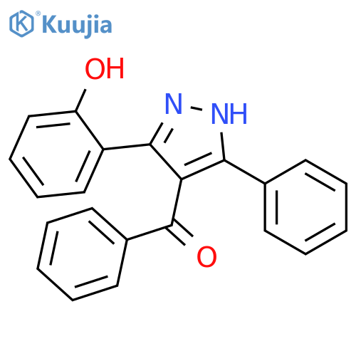 6-(4-Benzoyl-5-phenyl-1,2-dihydro-3H-pyrazol-3-ylidene)cyclohexa-2,4-dien-1-one structure