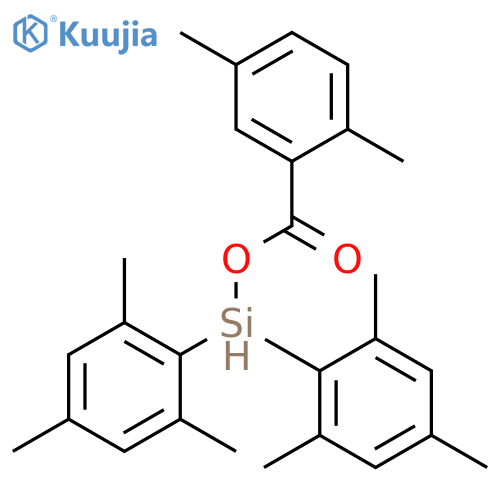 BENZOIC ACID, 2,5-DIMETHYL-, BIS(2,4,6-TRIMETHYLPHENYL)SILYL ESTER structure