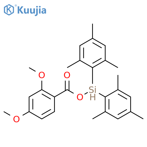 BENZOIC ACID, 2,4-DIMETHOXY-, BIS(2,4,6-TRIMETHYLPHENYL)SILYL ESTER structure