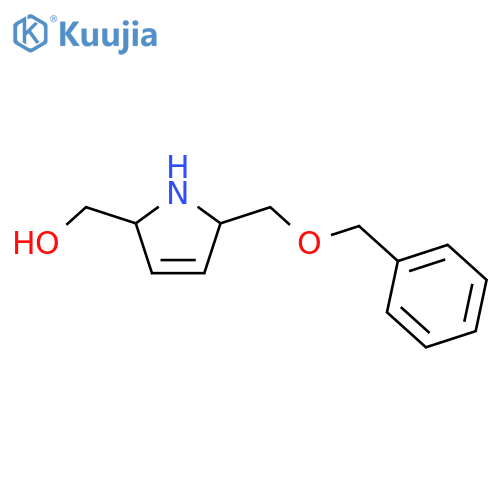 1H-Pyrrole-2-methanol, 2,5-dihydro-5-[(phenylmethoxy)methyl]-,(2S,5S)- structure
