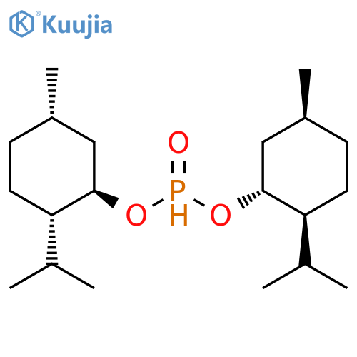 Phosphonic acid, bis[(1R,2S,5S)-5-methyl-2-(1-methylethyl)cyclohexyl]ester structure