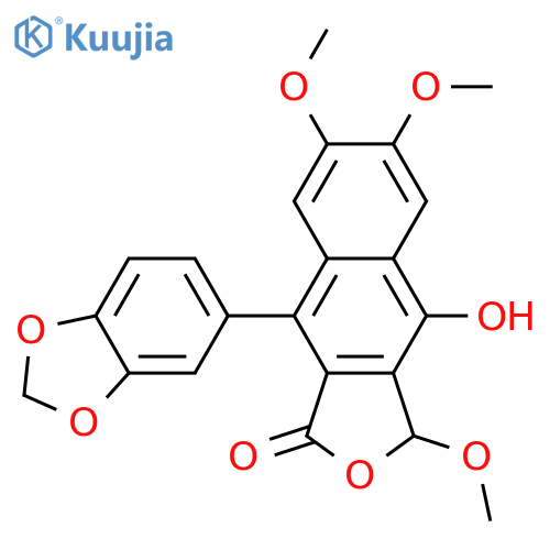 2,7'-Cyclo-3',4,4',5,7,9-hexahydroxy-8,8'-ligna-7,7'-dien-9',9-olide; (ξ)-form, 3',4'-Methylene, 4,5,9-tri-Me ether structure
