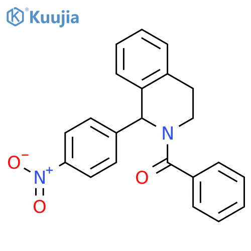 Isoquinoline, 2-benzoyl-1,2,3,4-tetrahydro-1-(4-nitrophenyl)- structure