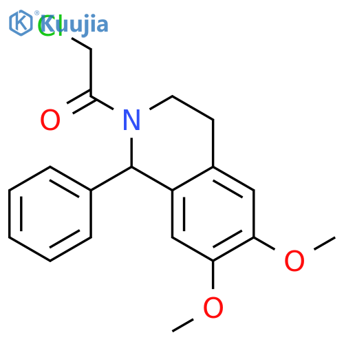 2-chloro-1-(6,7-dimethoxy-1-phenyl-1,2,3,4-tetrahydroisoquinolin-2-yl)ethan-1-one structure