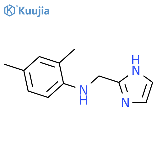 N-(1H-imidazol-2-yl)methyl-2,4-dimethylaniline structure