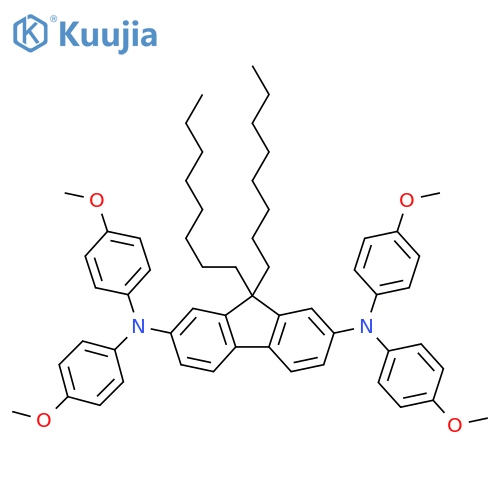 9H-Fluorene-2,7-diamine,N,N,N',N'-tetrakis(4-methoxyphenyl)-9,9-dioctyl- structure