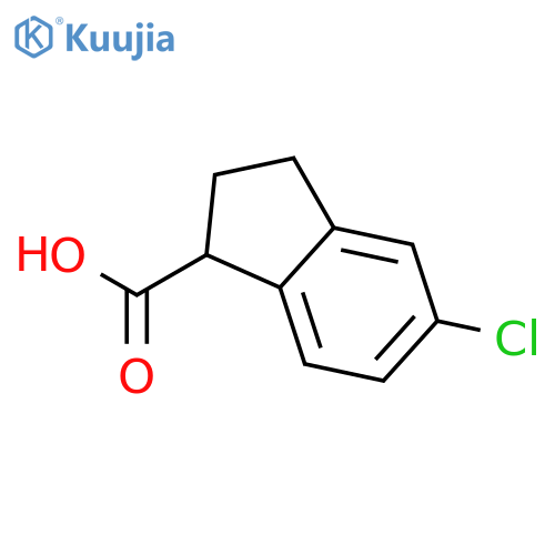 5-Chloro-2,3-dihydro-1H-indene-1-carboxylic acid structure