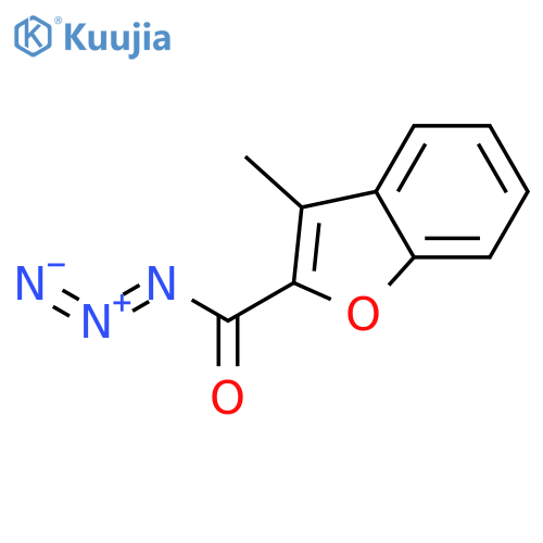 2-BENZOFURANCARBONYL AZIDE, 3-METHYL- structure