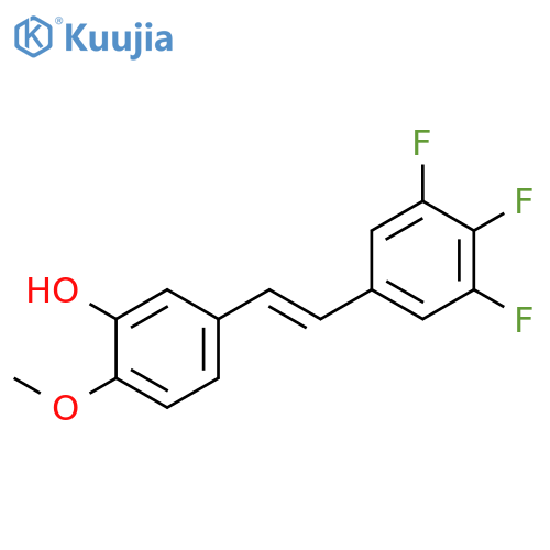 Phenol, 2-methoxy-5-[(1E)-2-(3,4,5-trifluorophenyl)ethenyl]- structure