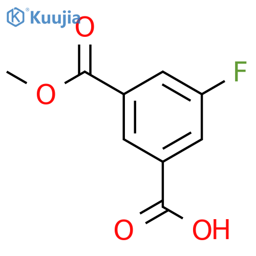 3-Fluoro-5-(methoxycarbonyl)benzoic acid structure