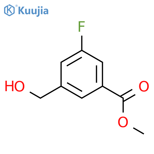 Methyl 3-Fluoro-5-(hydroxymethyl)benzoate structure