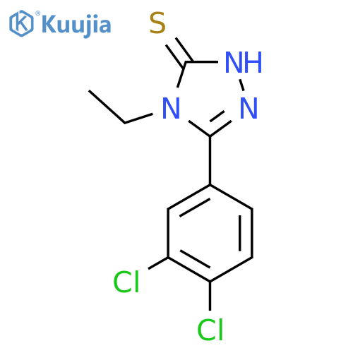 5-(3,4-Dichlorophenyl)-4-ethyl-4H-1,2,4-triazole-3-thiol structure