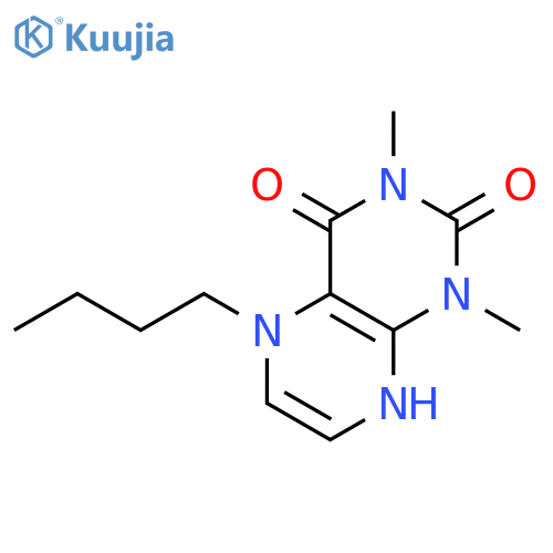 8(2H)-Pteridinyl, 5-butyl-1,3,4,5-tetrahydro-1,3-dimethyl-2,4-dioxo- structure