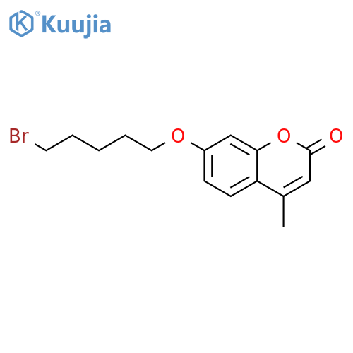 2H-1-Benzopyran-2-one, 7-[(5-bromopentyl)oxy]-4-methyl- structure