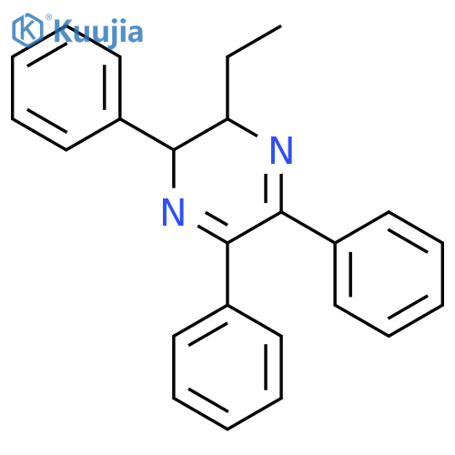 PYRAZINE, 2-ETHYL-2,3-DIHYDRO-3,5,6-TRIPHENYL- structure