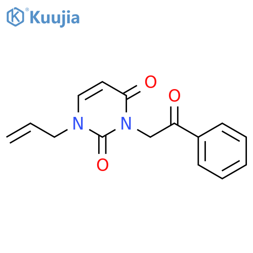 2,4(1H,3H)-Pyrimidinedione, 3-(2-oxo-2-phenylethyl)-1-(2-propenyl)- structure