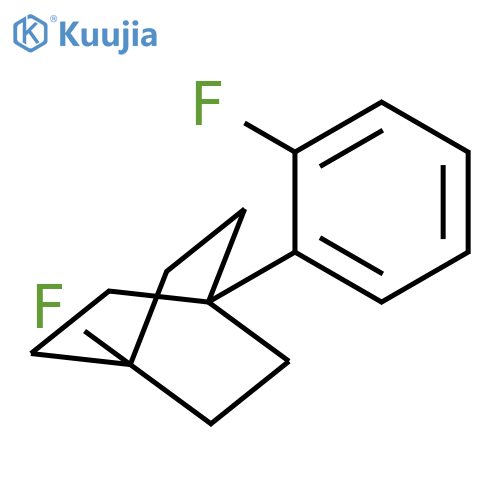 BICYCLO[2.2.2]OCTANE, 1-FLUORO-4-(2-FLUOROPHENYL)- structure