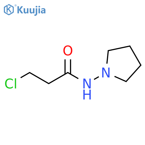Propanamide, 3-chloro-N-1-pyrrolidinyl- structure