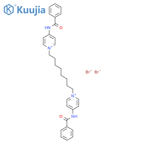 Pyridinium, 1,1'-(1,8-octanediyl)bis[4-(benzoylamino)-, dibromide structure