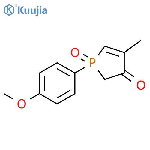 3H-Phosphol-3-one, 1,2-dihydro-1-(4-methoxyphenyl)-4-methyl-,1-oxide structure