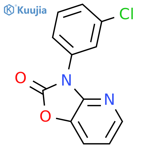 OXAZOLO[4,5-B]PYRIDIN-2(3H)-ONE, 3-(3-CHLOROPHENYL)- structure