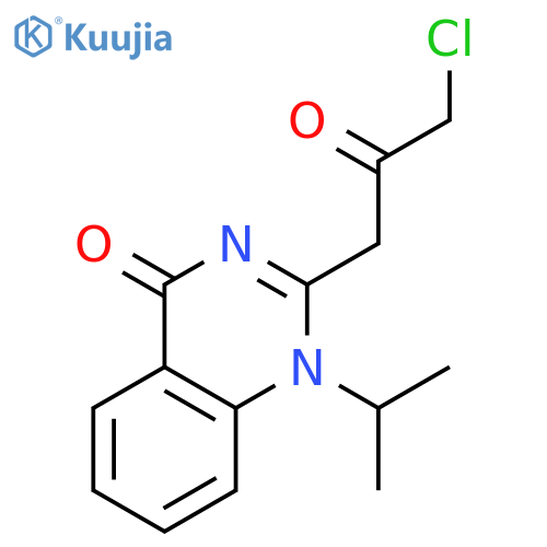 4(1H)-QUINAZOLINONE, 2-(3-CHLORO-2-OXOPROPYL)-1-(1-METHYLETHYL)- structure