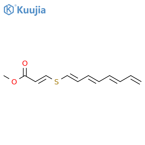 2-PROPENOIC ACID, 3-(1,3,5,7-OCTATETRAENYLTHIO)-, METHYL ESTER structure