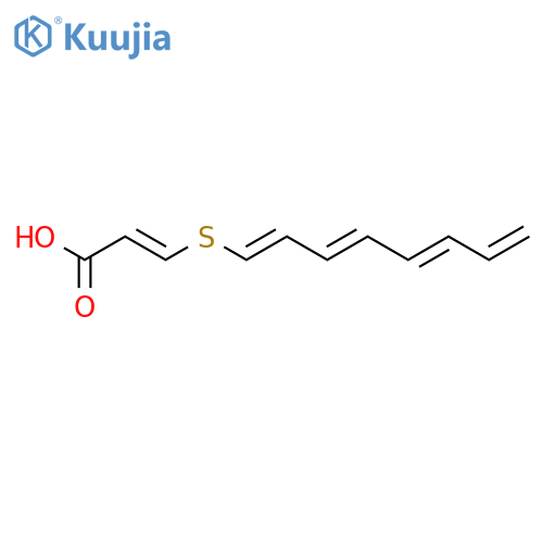 2-PROPENOIC ACID, 3-(1,3,5,7-OCTATETRAENYLTHIO)- structure