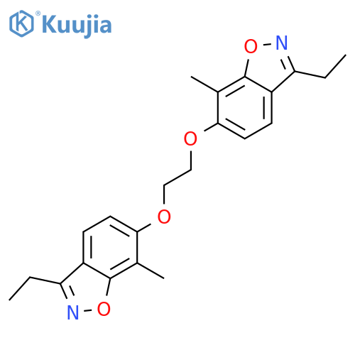 1,2-BENZISOXAZOLE, 6,6'-[1,2-ETHANEDIYLBIS(OXY)]BIS[3-ETHYL-7-METHYL- structure