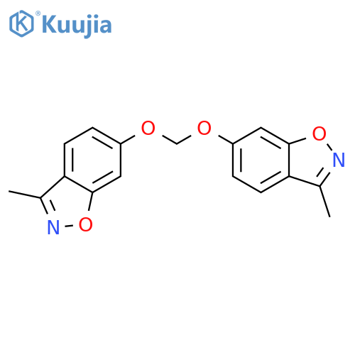 1,2-BENZISOXAZOLE, 6,6'-[METHYLENEBIS(OXY)]BIS[3-METHYL- structure