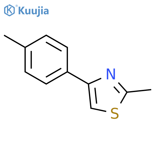 2-methyl-4-(4-methylphenyl)-1,3-thiazole structure