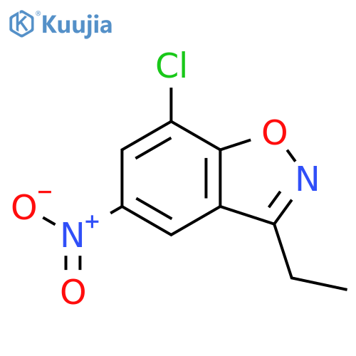 1,2-BENZISOXAZOLE, 7-CHLORO-3-ETHYL-5-NITRO- structure
