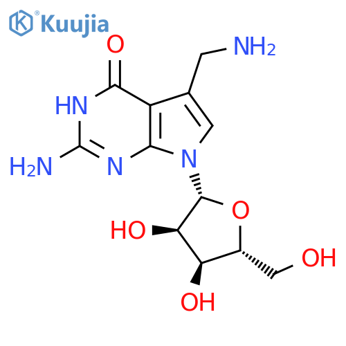 7-(Aminomethyl)-7-deazaguanosine structure