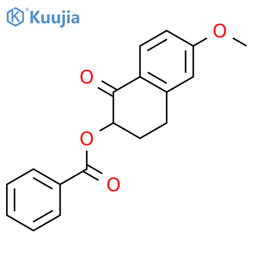 1(2H)-Naphthalenone, 2-(benzoyloxy)-3,4-dihydro-6-methoxy- structure