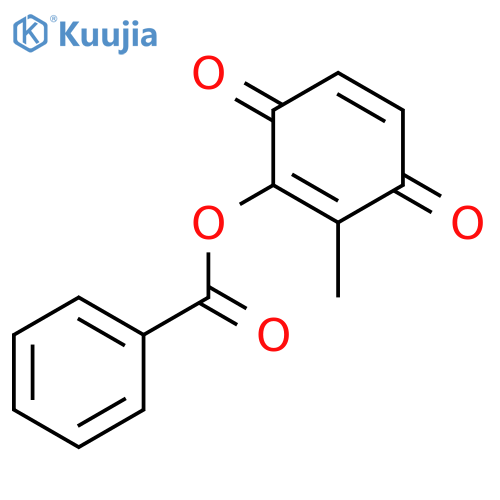 2,5-CYCLOHEXADIENE-1,4-DIONE, 2-(BENZOYLOXY)-3-METHYL- structure
