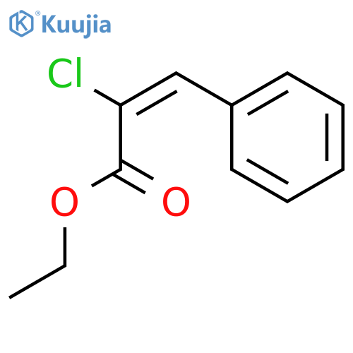 2-Propenoic acid, 2-chloro-3-phenyl-, ethyl ester, (Z)- structure