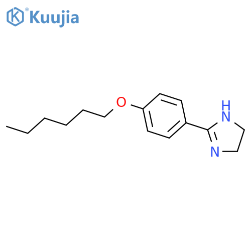 1H-Imidazole, 2-[4-(hexyloxy)phenyl]-4,5-dihydro- structure