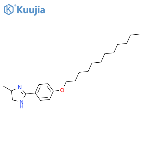 1H-Imidazole, 2-[4-(dodecyloxy)phenyl]-4,5-dihydro-4-methyl- structure