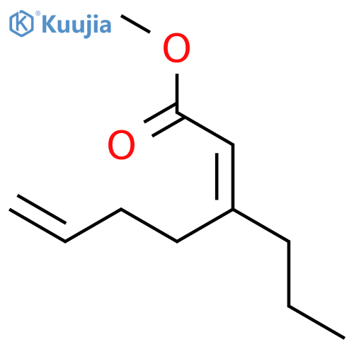 2,6-Heptadienoic acid, 3-propyl-, methyl ester structure