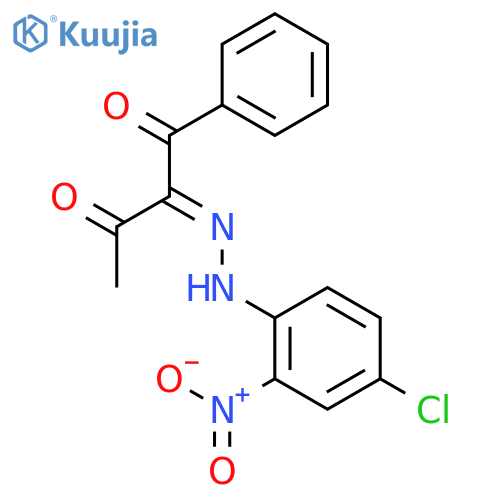 1,2,3-Butanetrione, 1-phenyl-, 2-[(4-chloro-2-nitrophenyl)hydrazone] structure