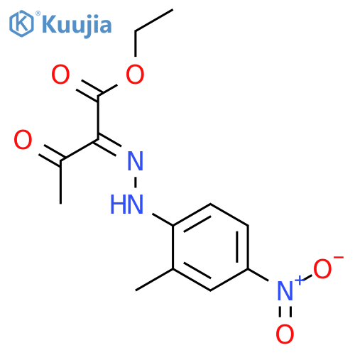 BUTANOIC ACID, 2-[(2-METHYL-4-NITROPHENYL)HYDRAZONO]-3-OXO-, ETHYL ESTER structure