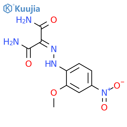 PROPANEDIAMIDE, 2-[(2-METHOXY-4-NITROPHENYL)HYDRAZONO]- structure