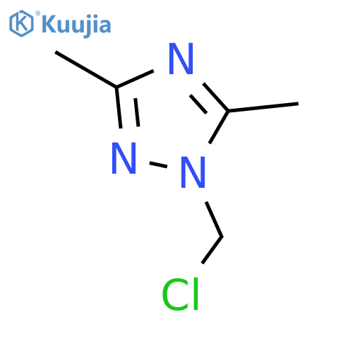 1H-1,2,4-TRIAZOLE, 1-(CHLOROMETHYL)-3,5-DIMETHYL- structure